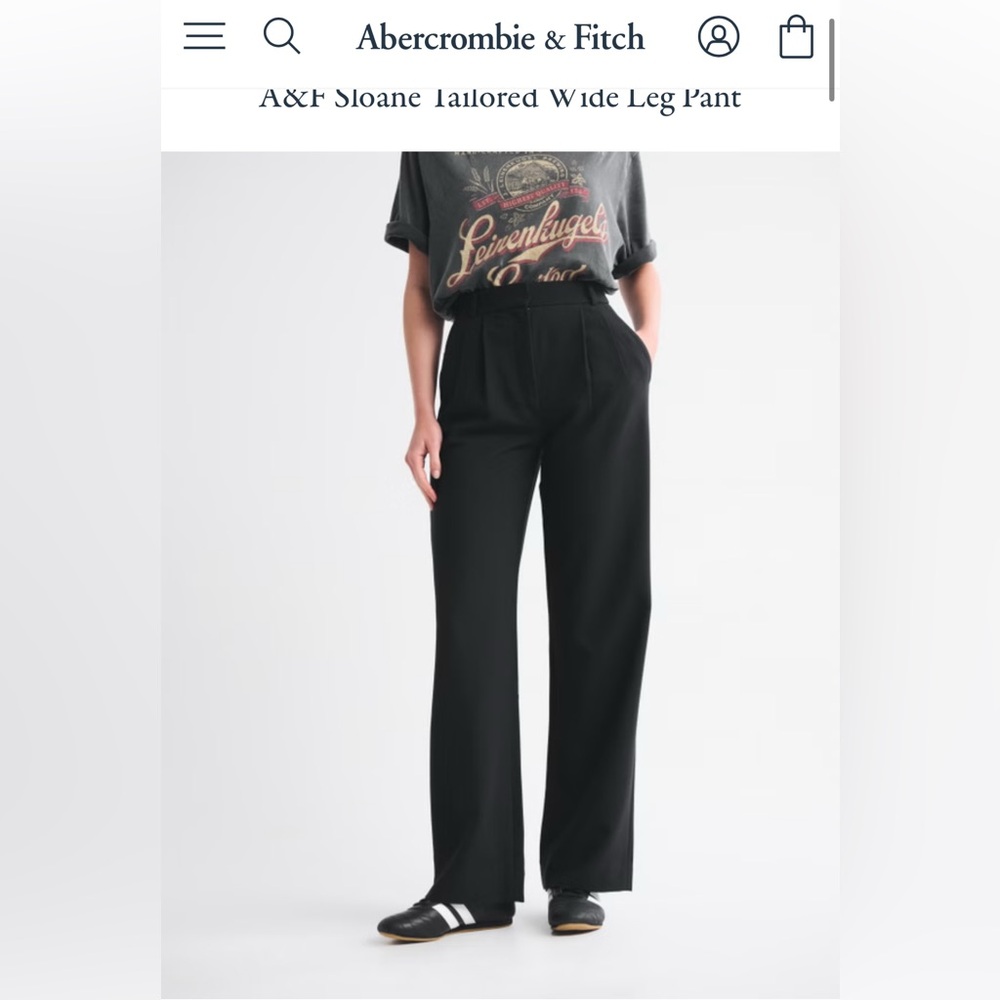 Abercrombie & Fitch Black Women's Trousers